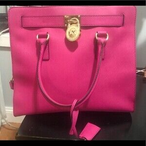 Beautiful Hot Pink Large Michael Kors Hamilton Bag